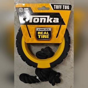 Tonka Mega Tread Rope Tug Dog Toy, Lightweight, Durable and Water Resistant